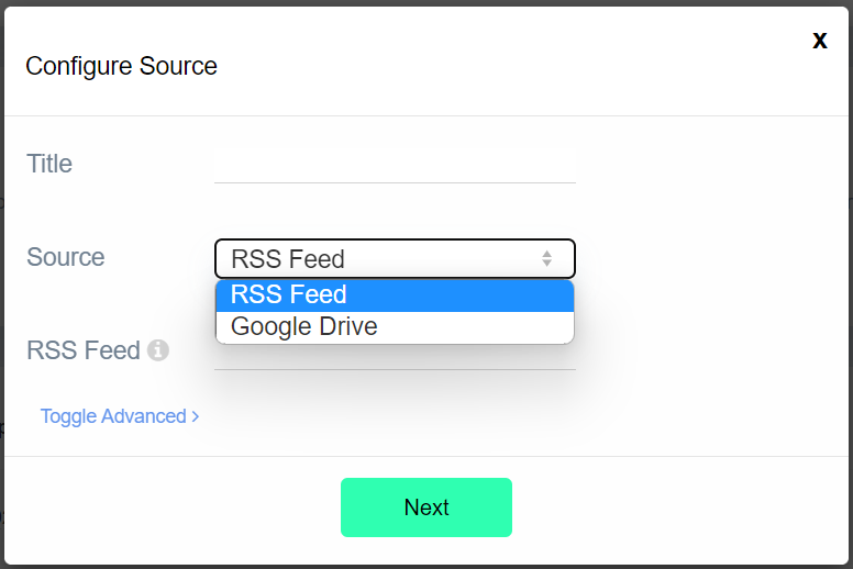 configure