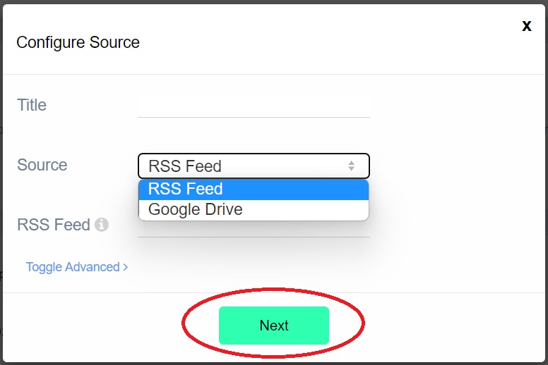 configure